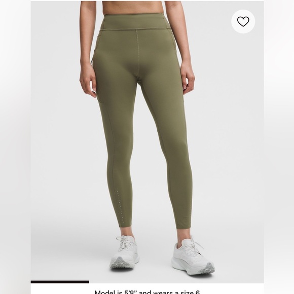 Lululemon Fast and Free HR tight 25” Light - Picture 1 of 5